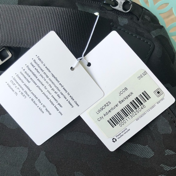 Sold Lululemon City Adventurer Backpack 17L - Camo - Picture 12 of 12